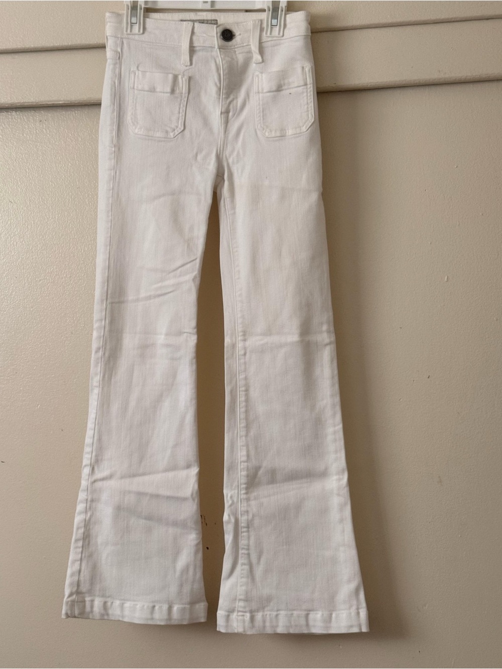 Joie White Flared Denim Jeans